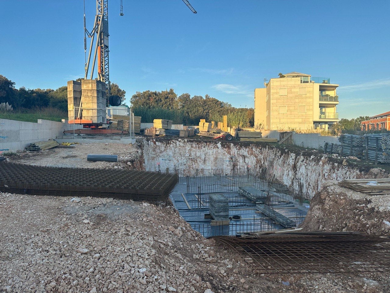 Monolitni radovi Rovinj — stambeni objekt, KOS Development